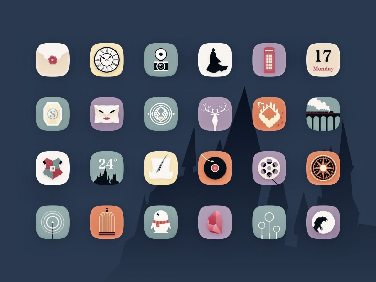 Иконки для приложений Гарри Поттер