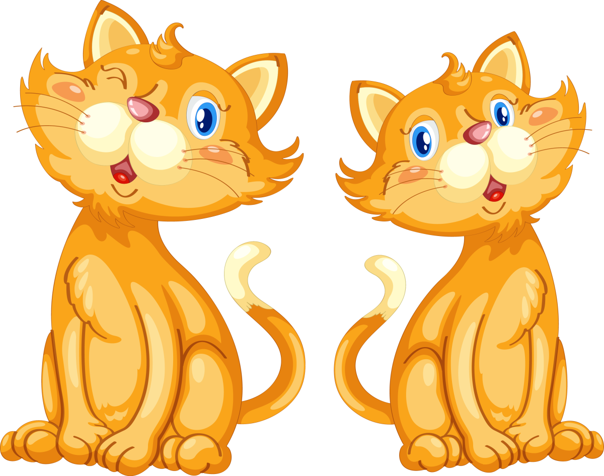 Серая кошка мультяшка