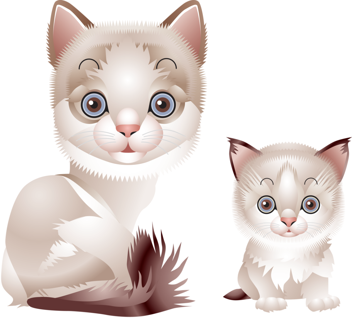 Кошки разные породы иллюстрации