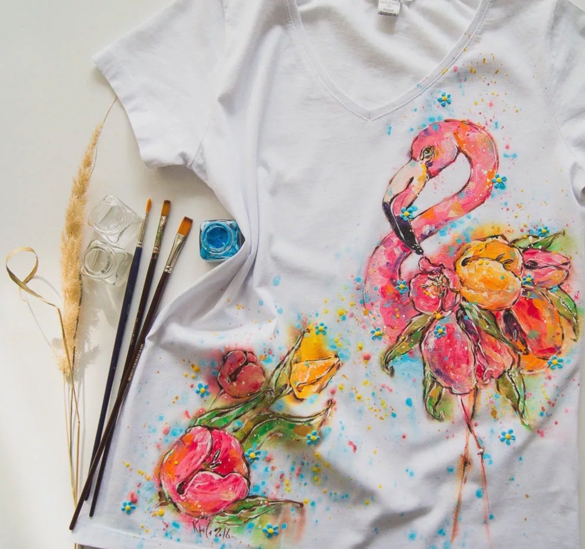 Роспись по ткани акриловыми красками