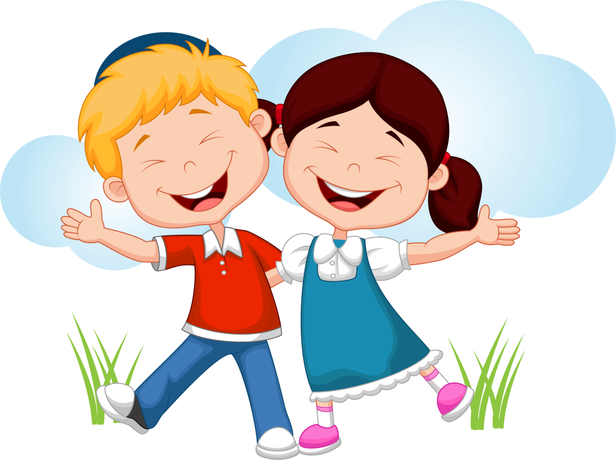 Мальчик и девочка мультяшные