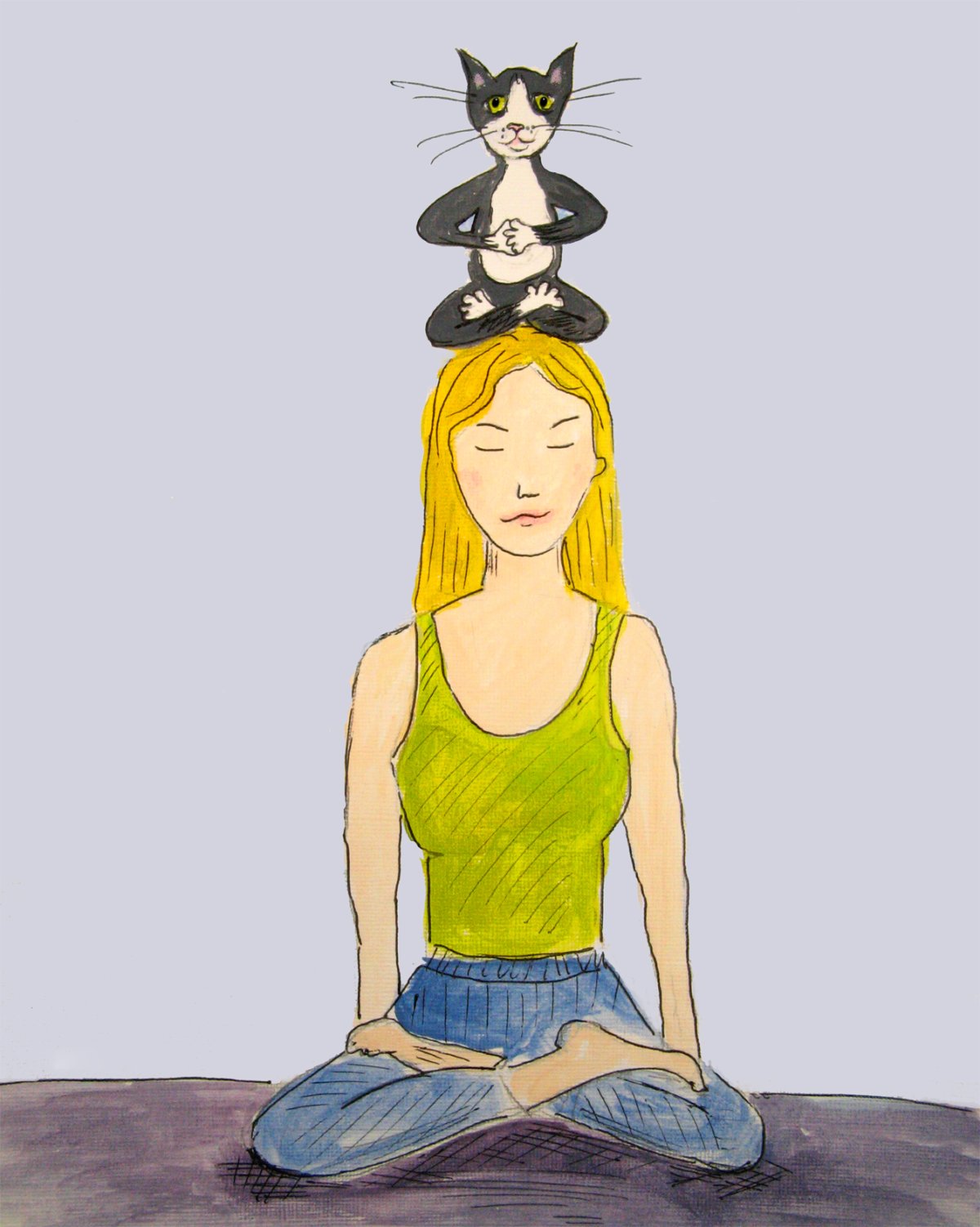 Медитация иллюстрация