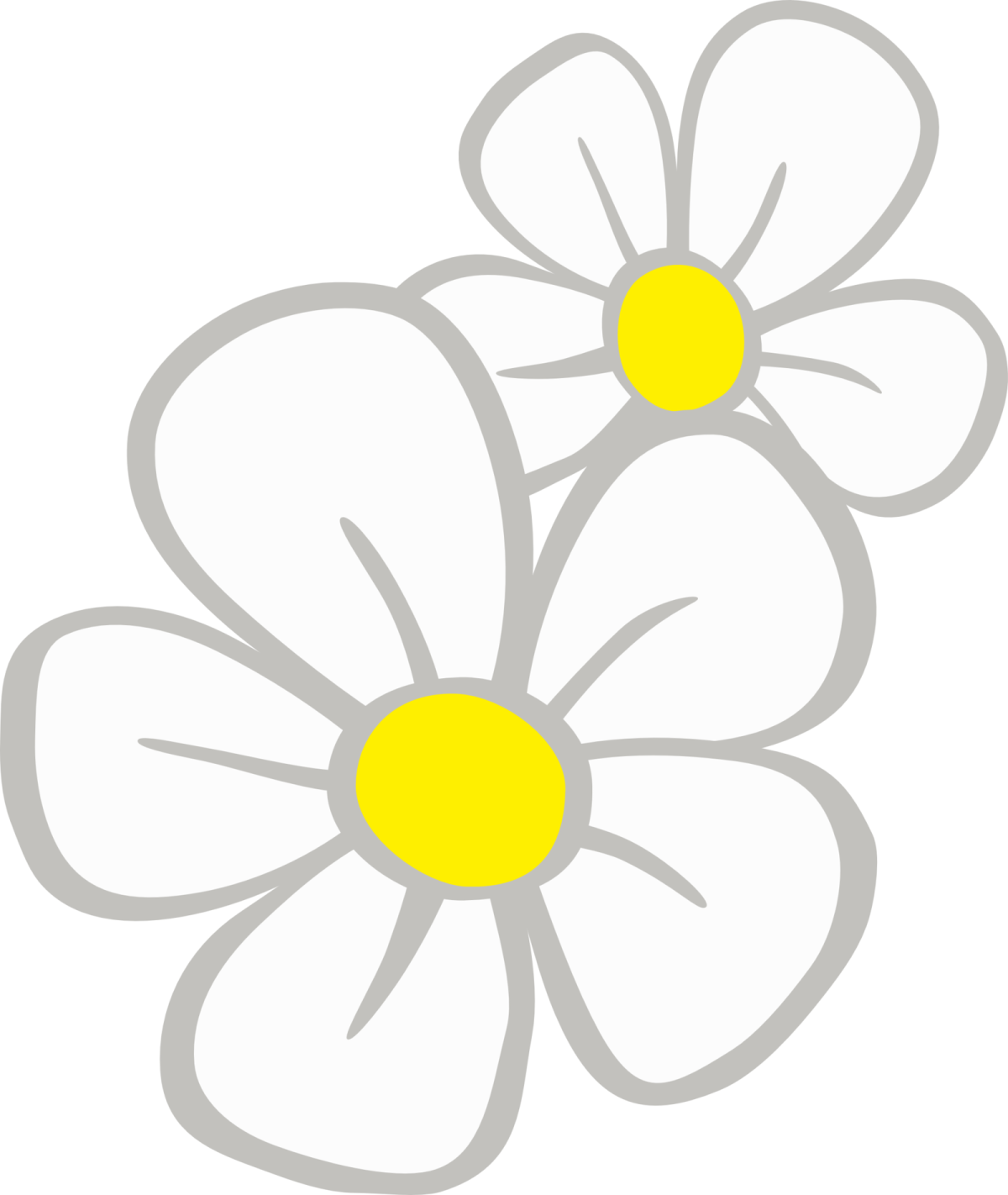 Ромашки мультяшные