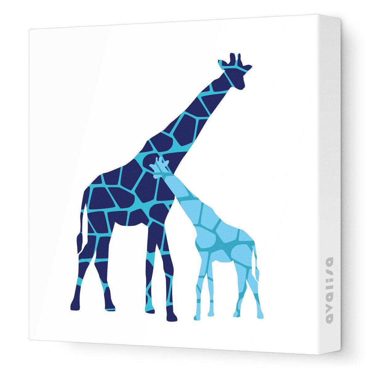 Жираф трафарет