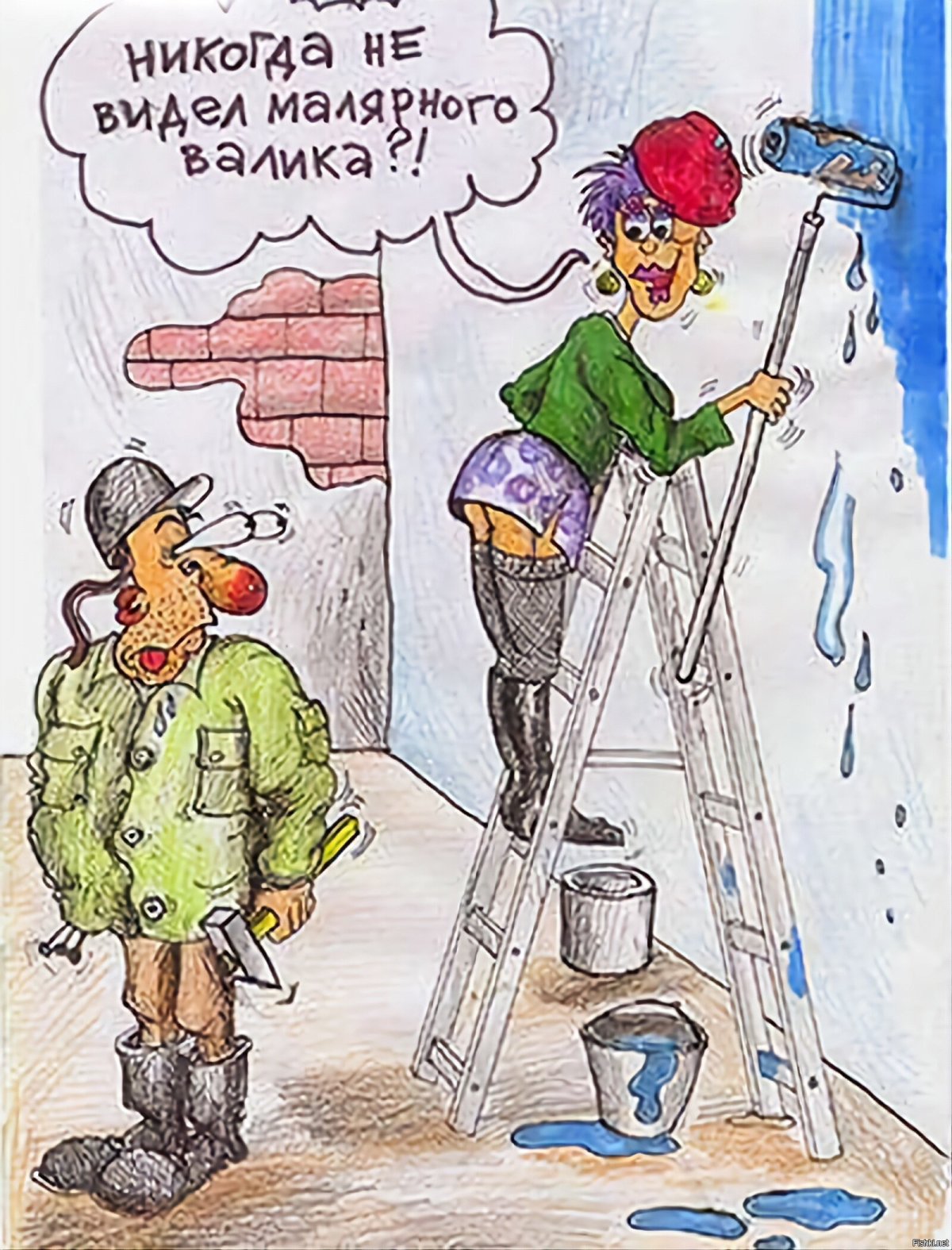 Ремонт квартир карикатура