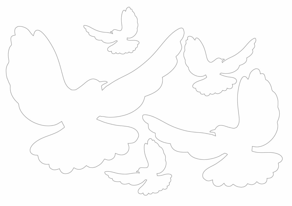 Вытынанка голубь