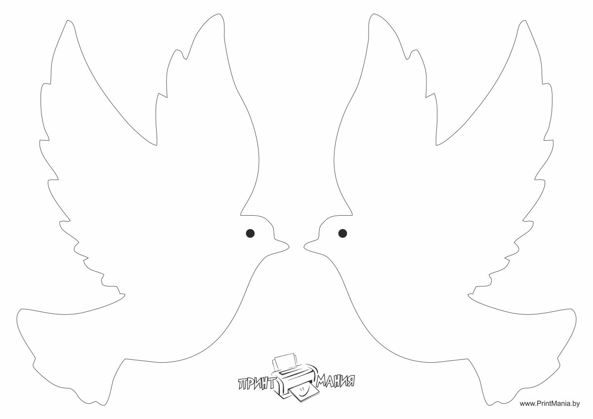 Голуби для вырезания