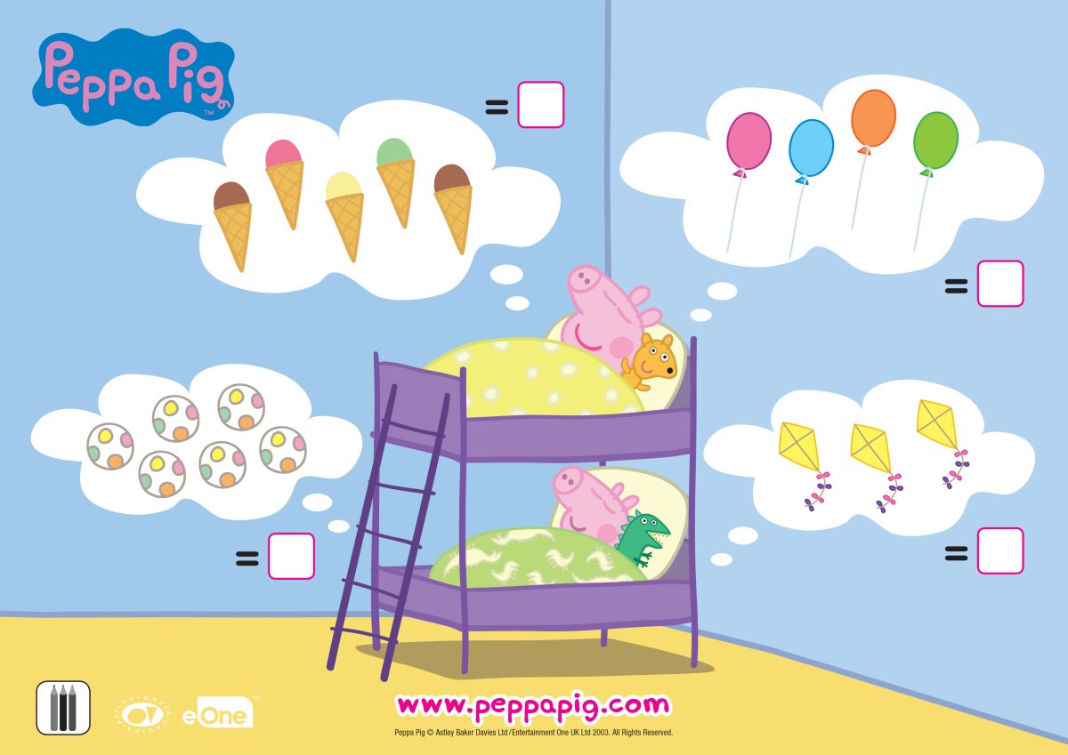 Свинка Пеппа развивающие задания