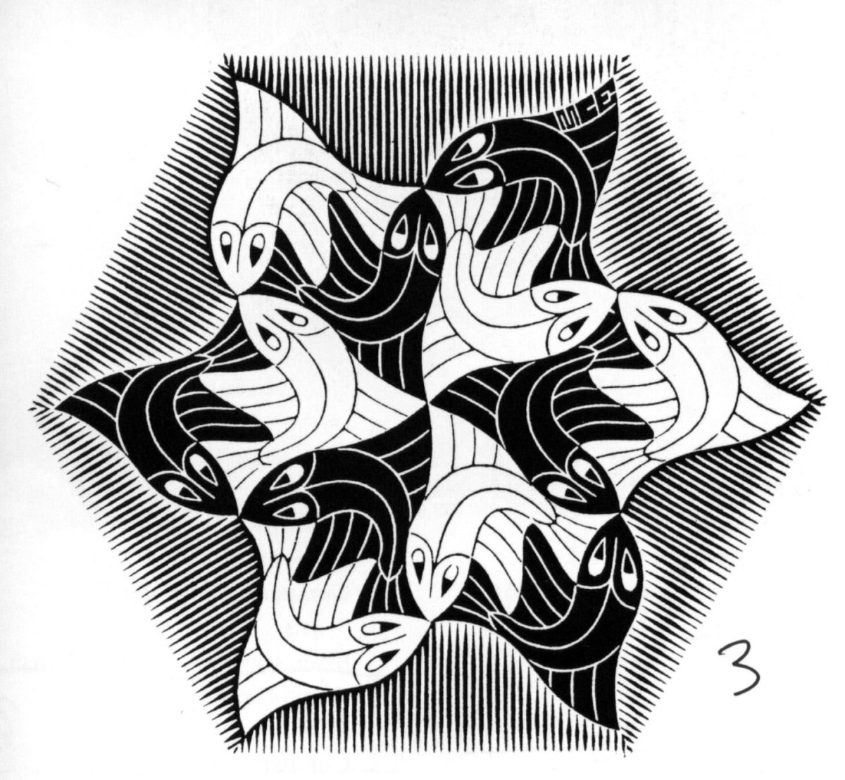 Симметрия черно белая