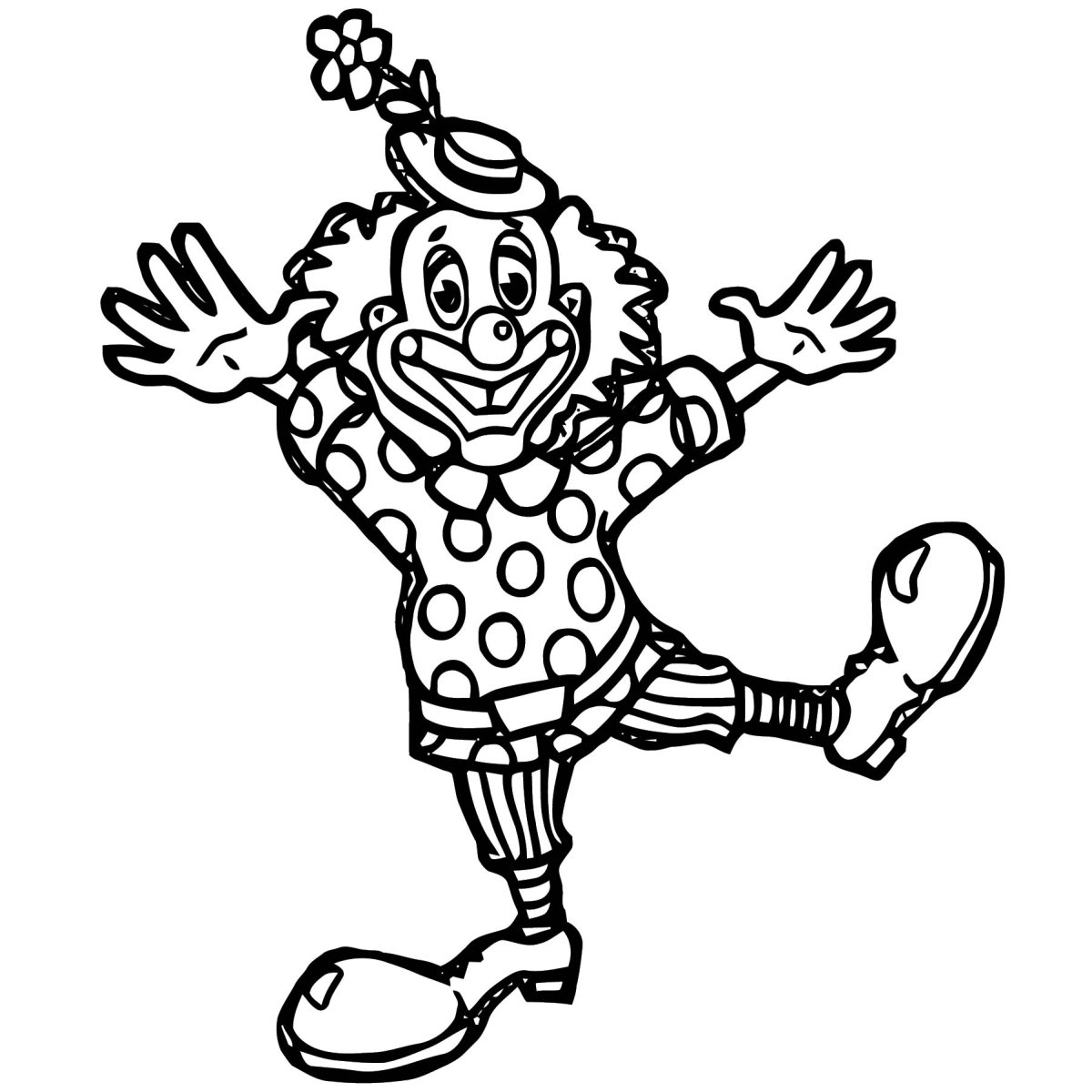 Конфета с игрушкой клоун