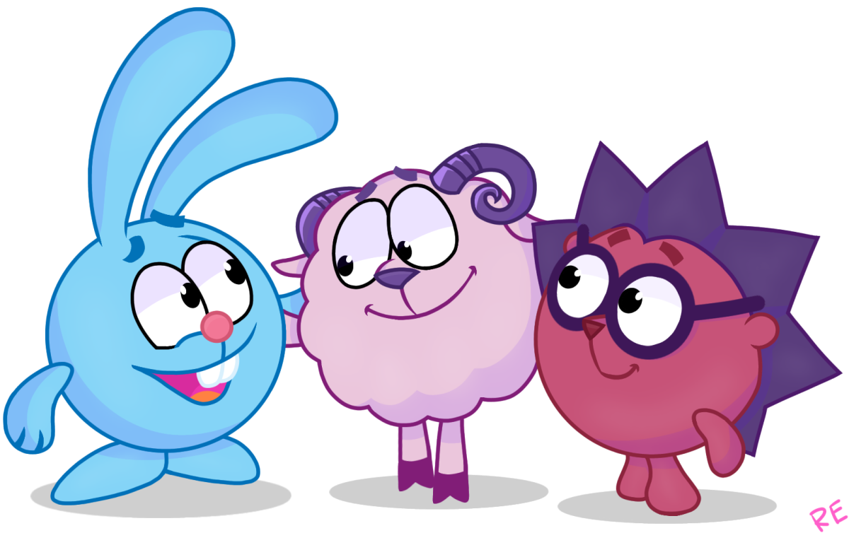 Крош Ёжик и Бараш