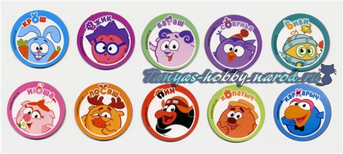 Смешарики имена всех персонажей