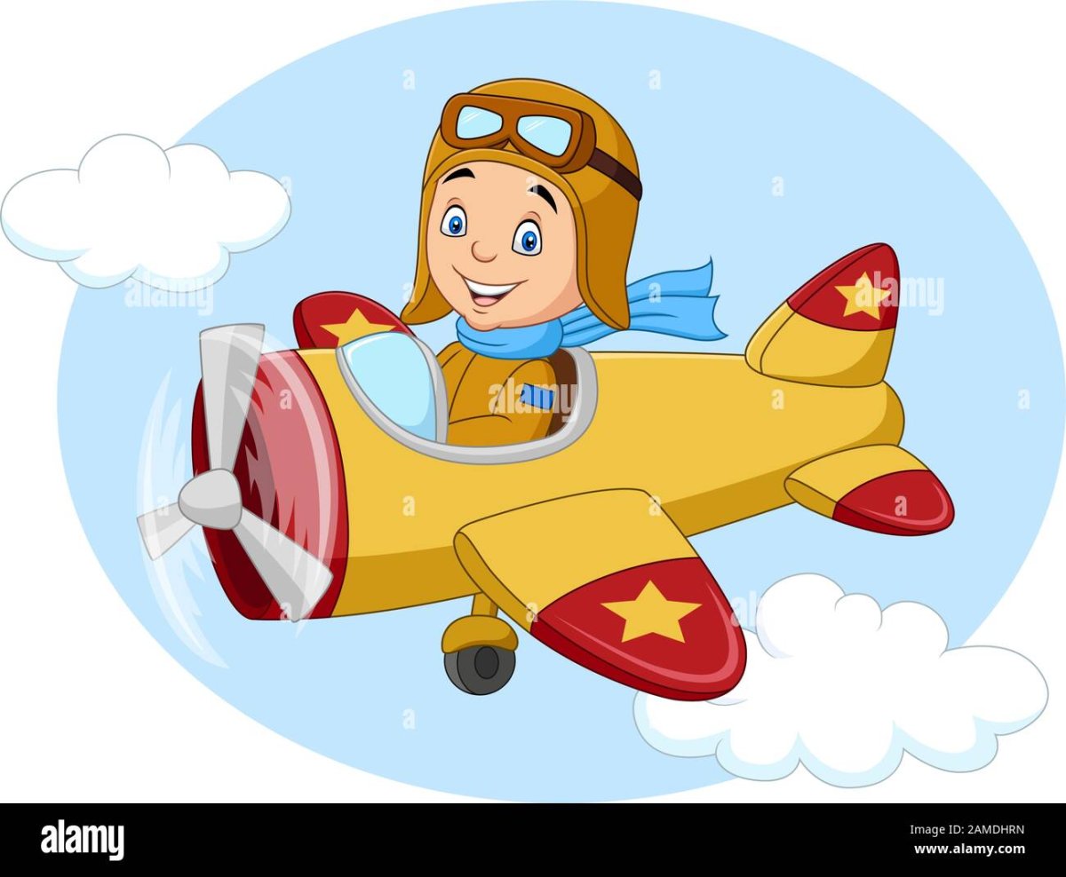 Мальчик пилот из мультфильма
