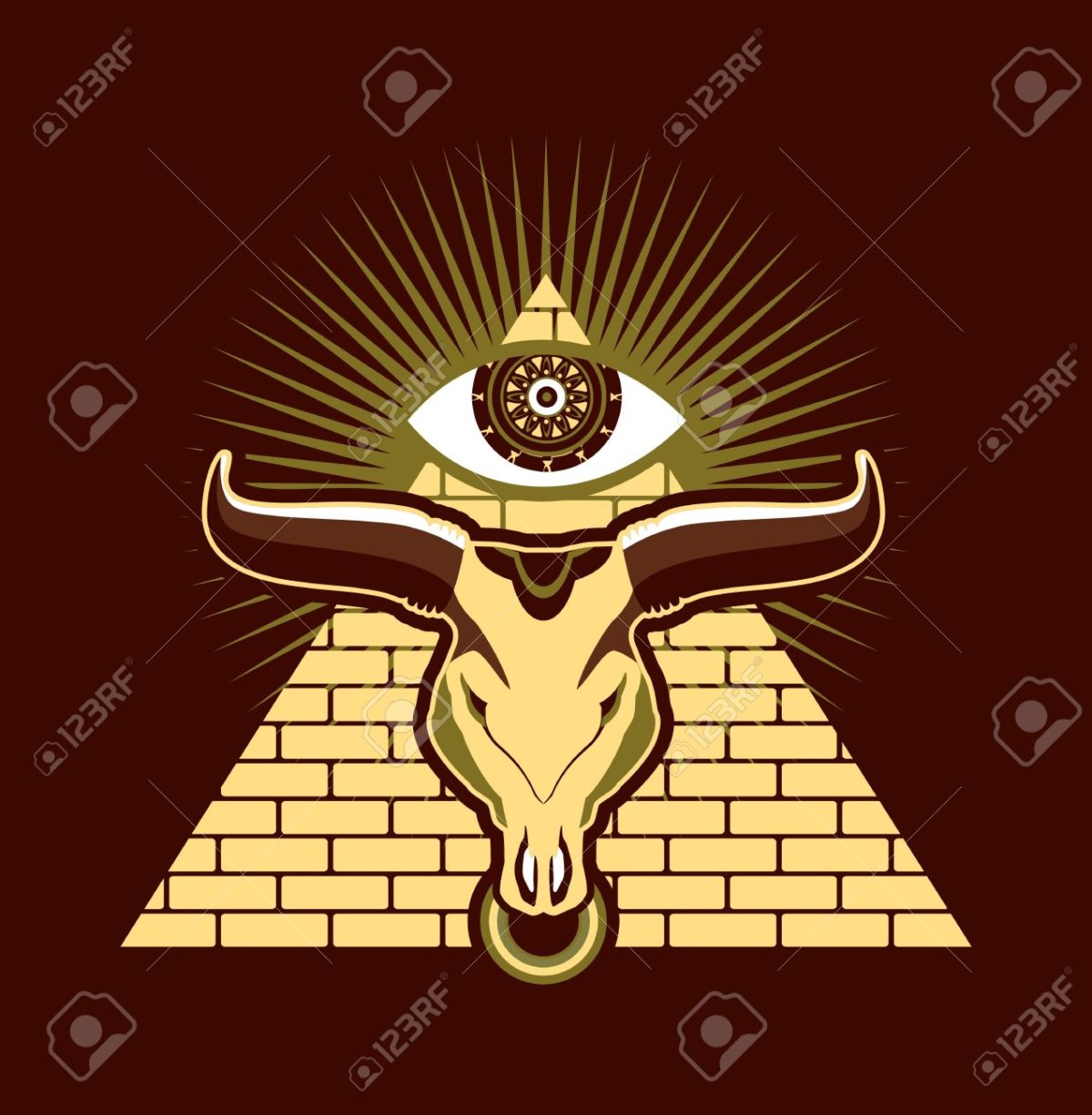 АПИС Бог Египта бык арт