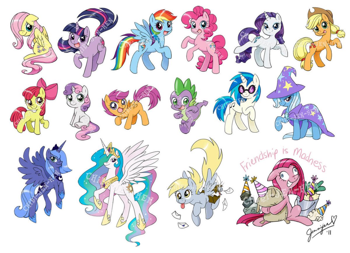 Наклейки пони Дружба это чудо