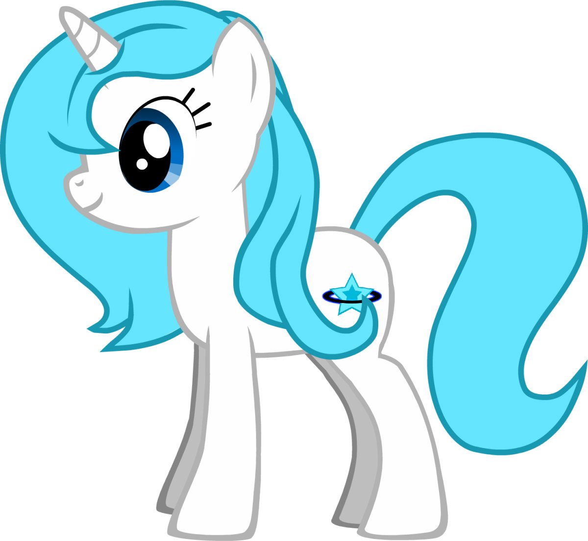 Пони с бирюзовой гривой