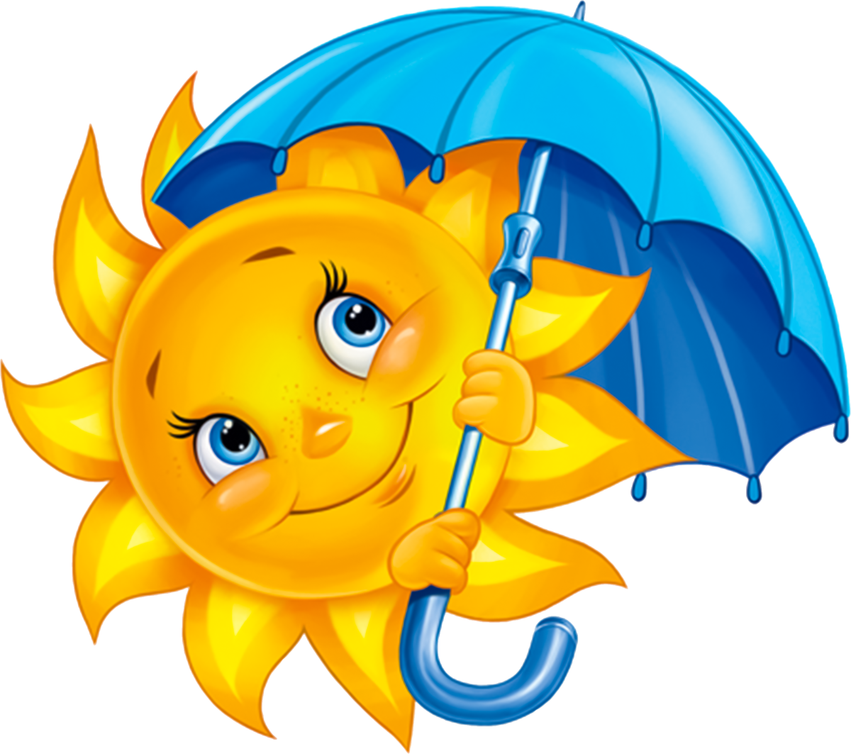 Солнце с зонтиком