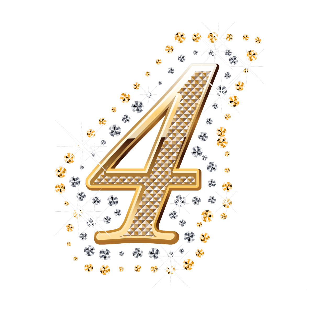 Красивая цифра 4