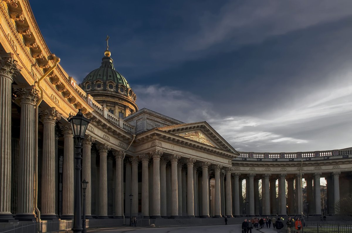 Казанский собор балюстрада Санкт-Петербурге