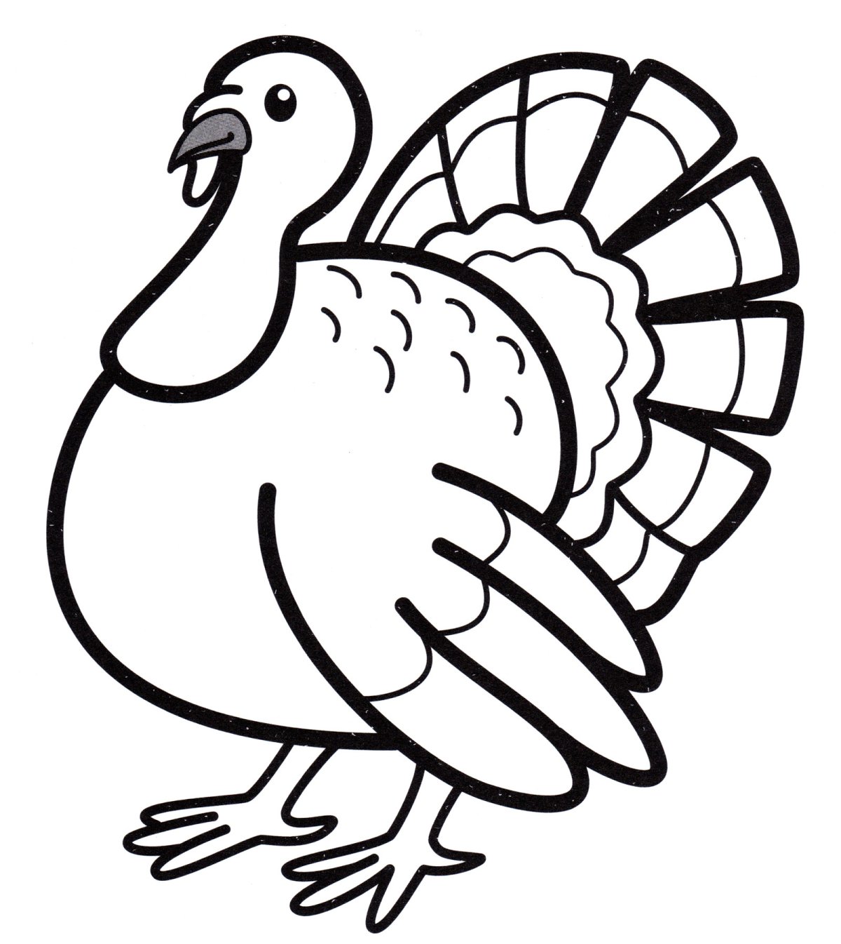 Раскраска индюк и индюшка