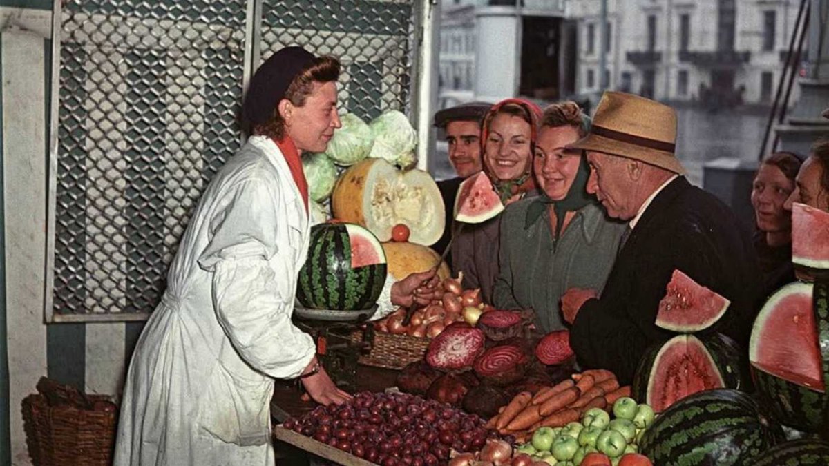 Овощной магазин СССР