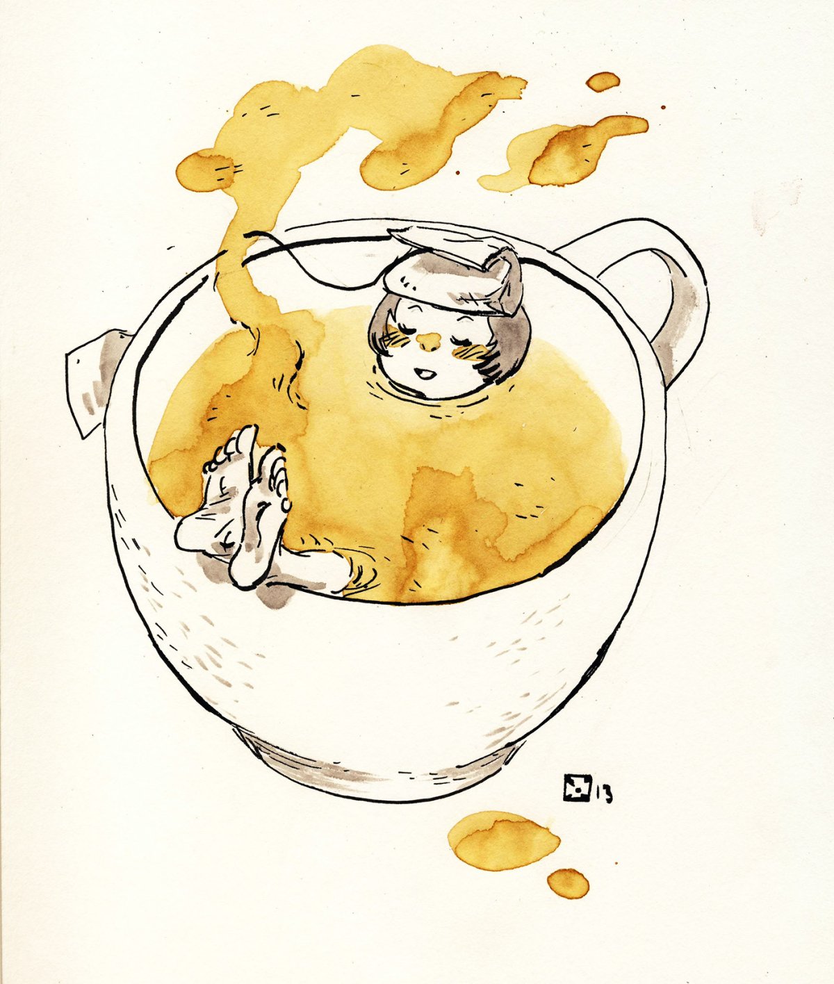 Арт кружки чая