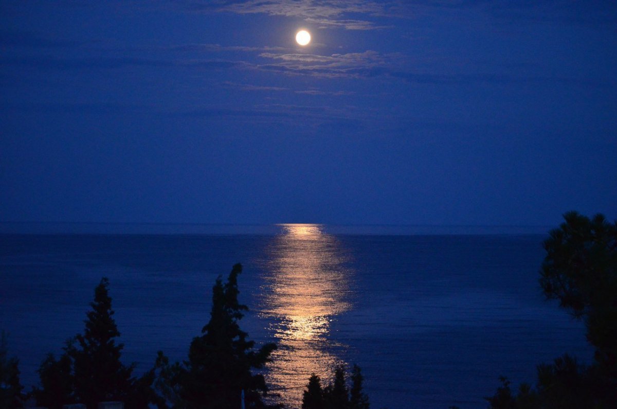 Ночь в море