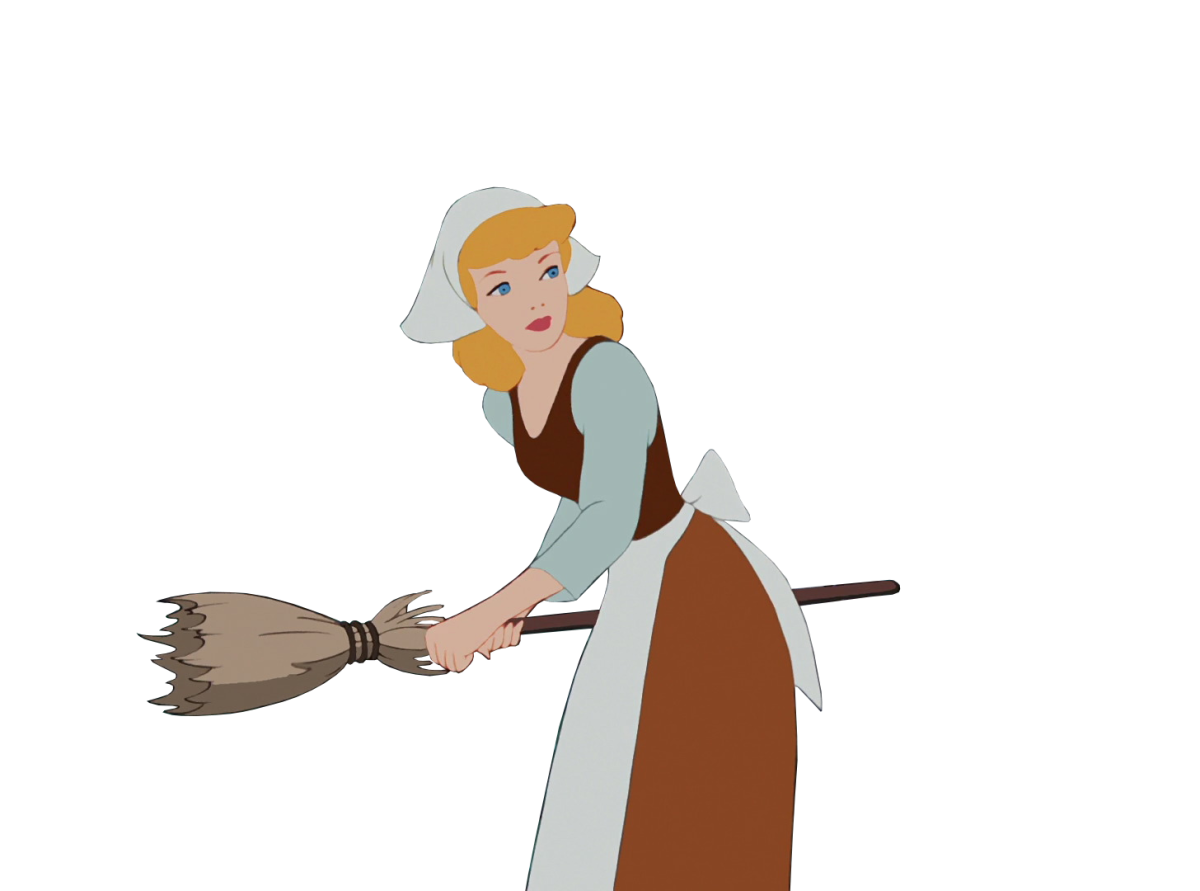 Золушка с метлой