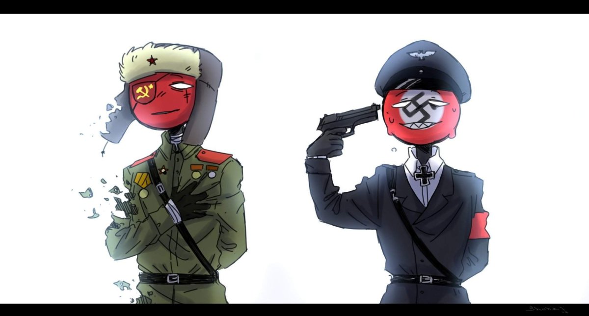 Countryhumans Рейх и СССР смерть