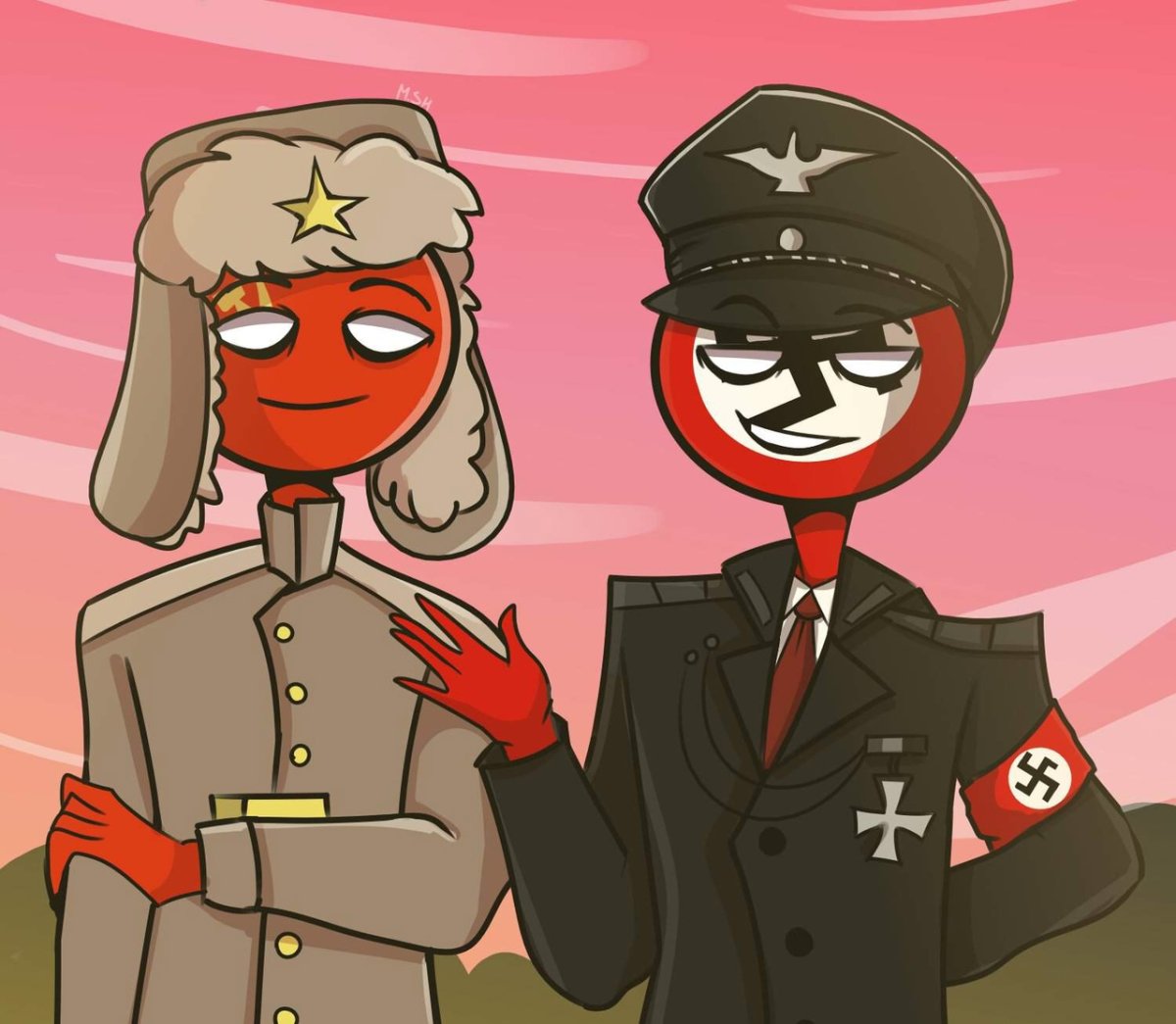 3 Рейх и СССР Countryhumans