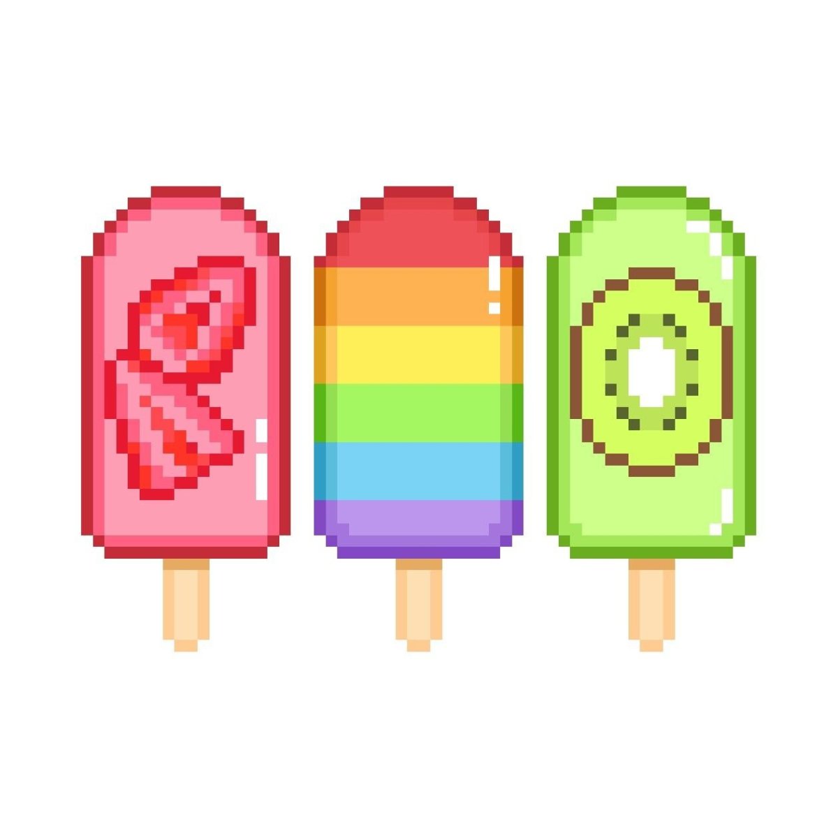 Мороженое пиксель
