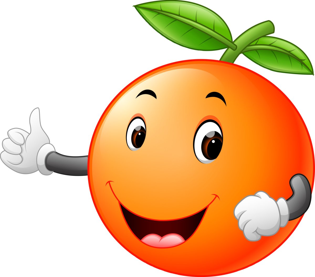 Апельсин смайлик