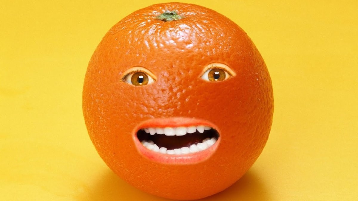 Удивленный апельсин