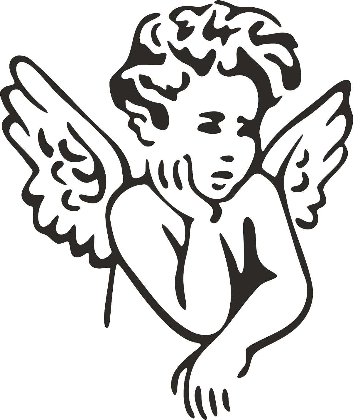 Ангелочек контур