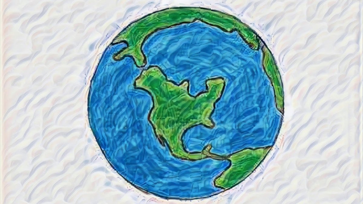 1 Человек на земле рисунок