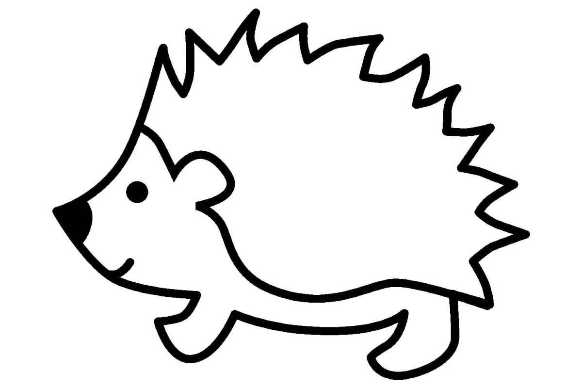 Ежик рисунок