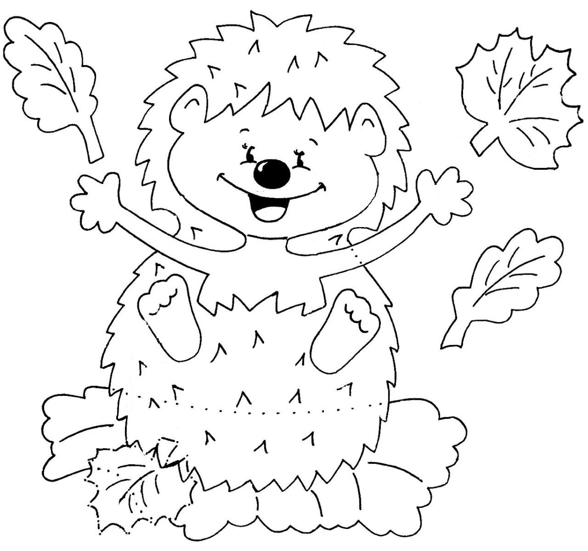 Ежик шаблон