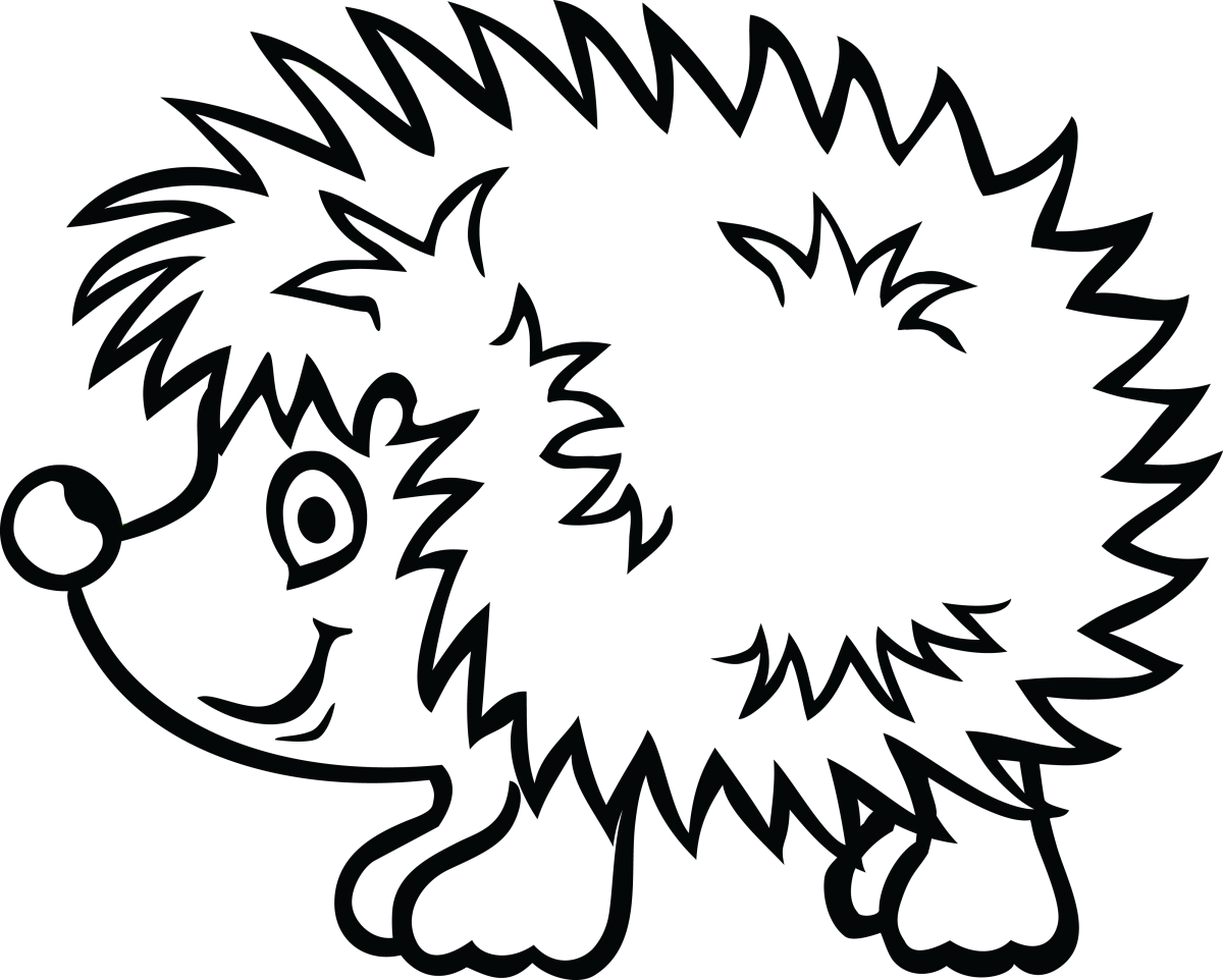 Ёжик раскраска для детей