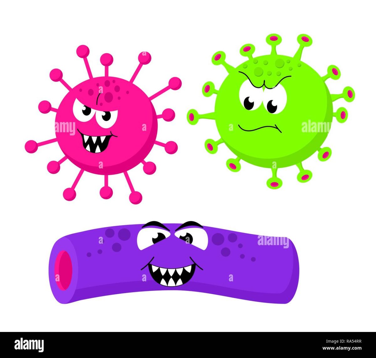Веселые микробы для детей