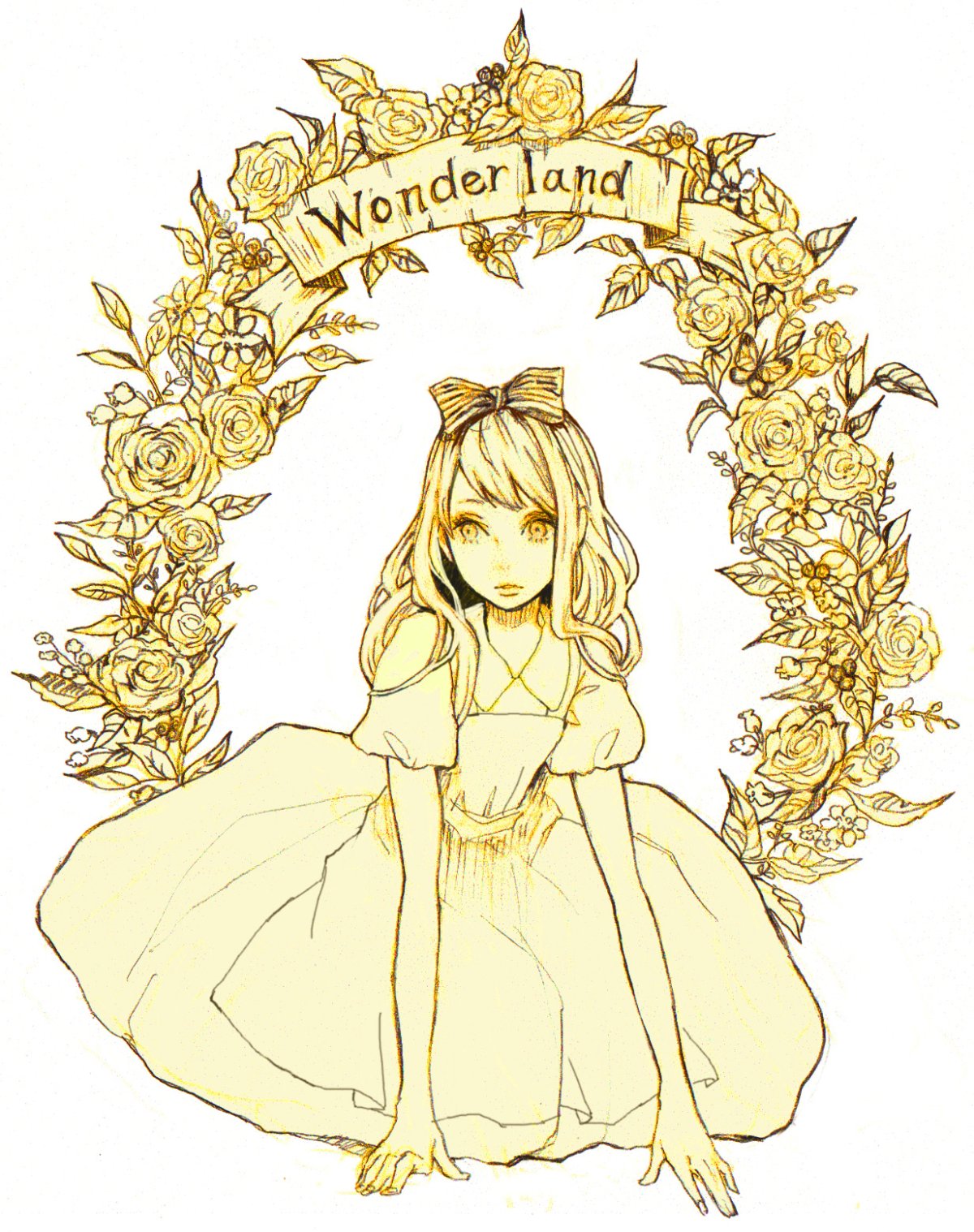 Рисованные арты Алиса