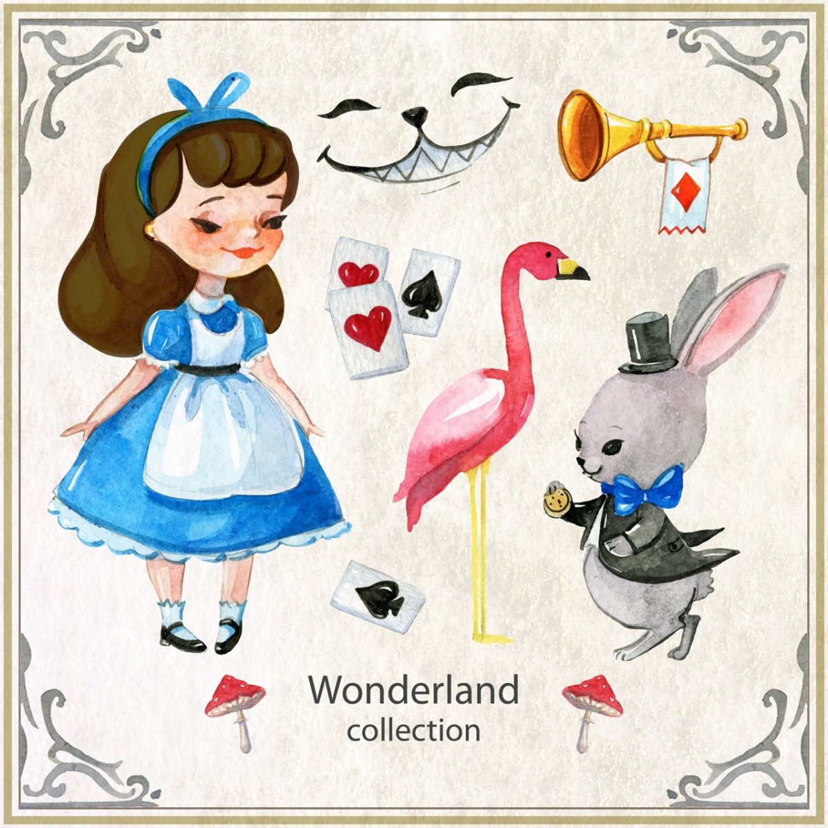 Алиса в стране чудес символы