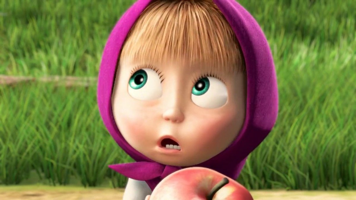 Маша и медведь первая встреча яблоня