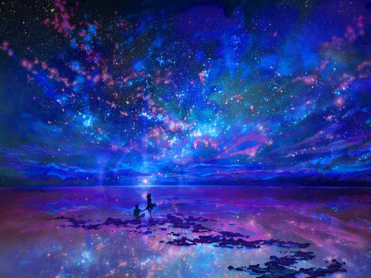 Фантастическое ночное небо