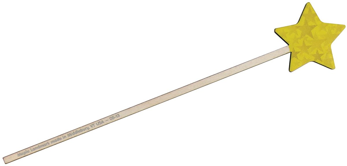 Палочка волшебника на зелёном фоне