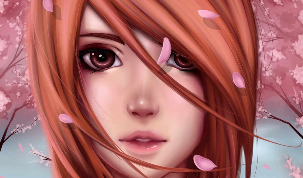 Красивое аниме лицо