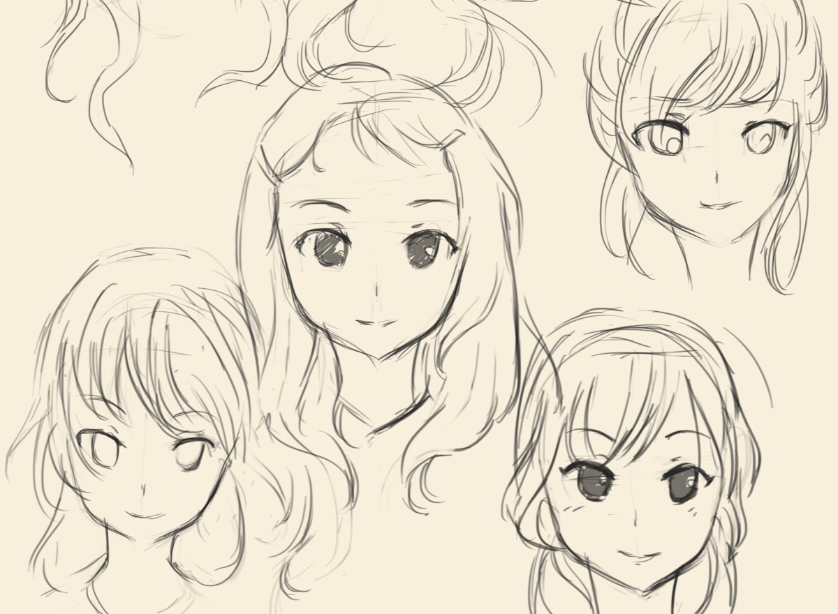 Аниме лицо рисунок