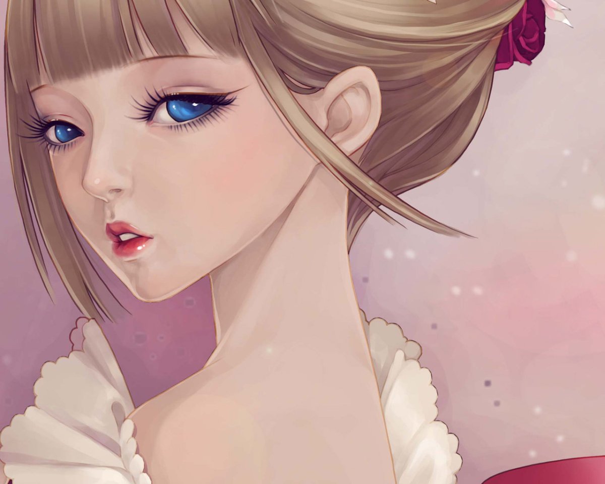 Красивая девушка арт