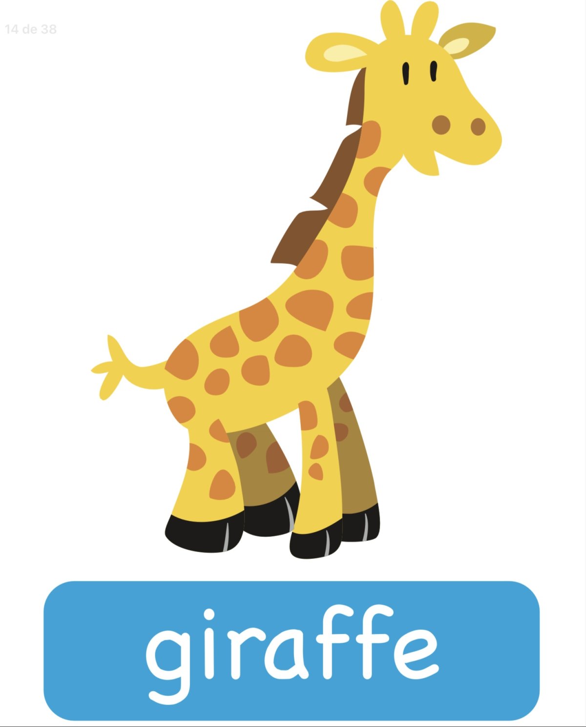 Жирафик мультяшный