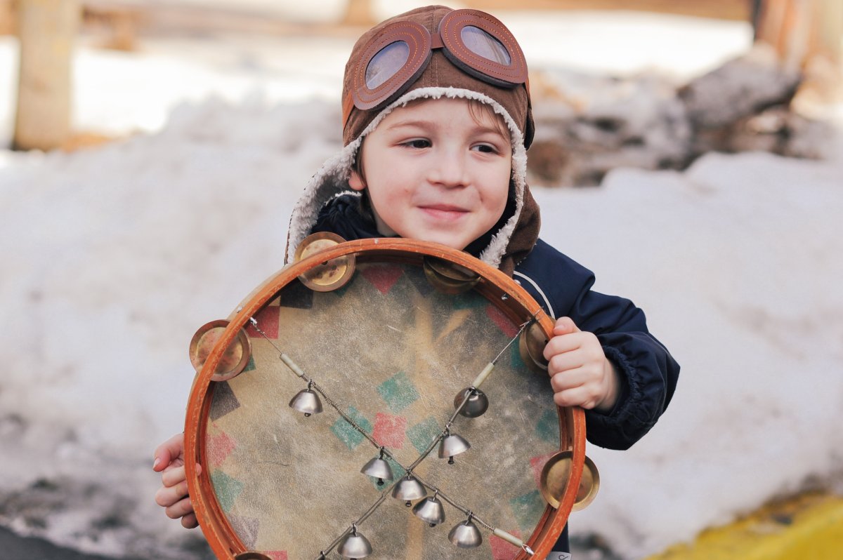 Бубен на прозрачном фоне
