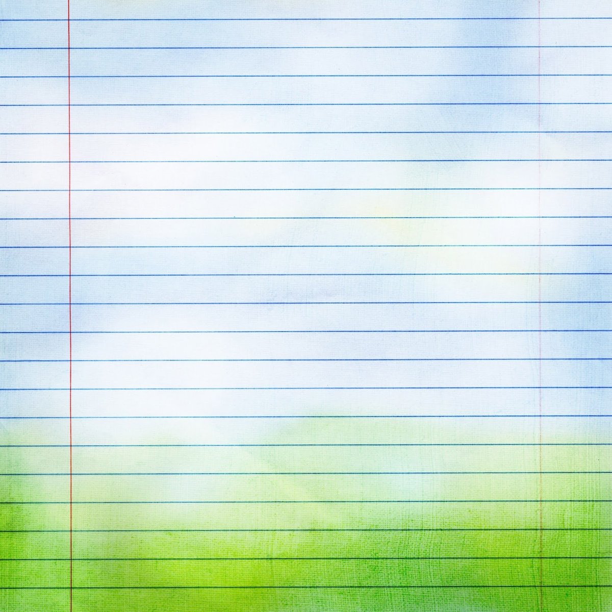 Терданый лист в линейку